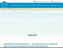 Tablet Screenshot of pregesbauer-reisen.at